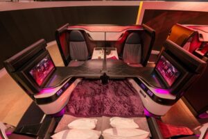 Teknologinya Paling Canggih, ini Qsuite Next Gen, Kelas Bisnis Terbaru dari Qatar Airways